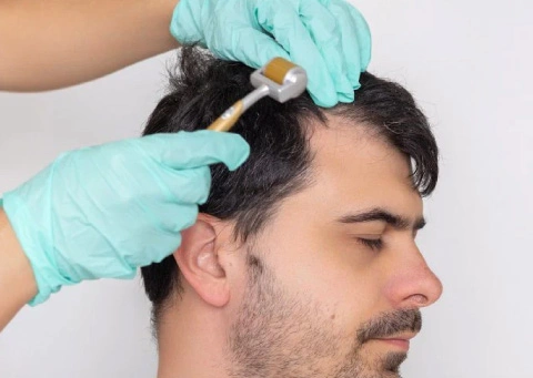 Dermaroller Treatment for Hair Loss post procedure